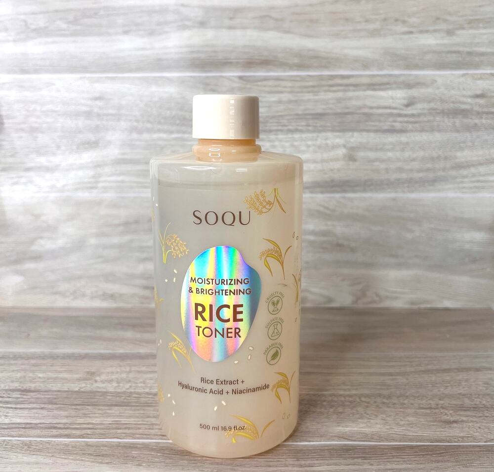 Soqu Moisturizing and Brightening Rice Toner Rice Extract, 16.9 fl oz